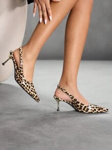 CUCCOO SZL Women Mid Heel Pointed Toe Stiletto Party Shoes - Multicolor - View 5