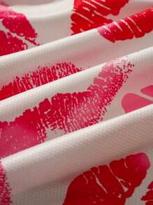 ROMWE MEN Street Life 男士唇印网眼短裤，情人节情侣款，春夏款