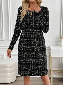 EMERY ROSE Women's Polka Dot Dress, Casual & Fashionable For Everyday Wear