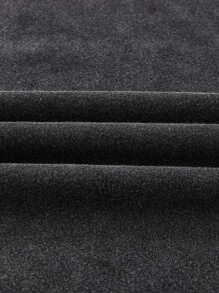 ROMWE MEN Street Life Men's Religious Washed Drop Shoulder Loose Short Graphic Print T-Shirt - Black - View 7