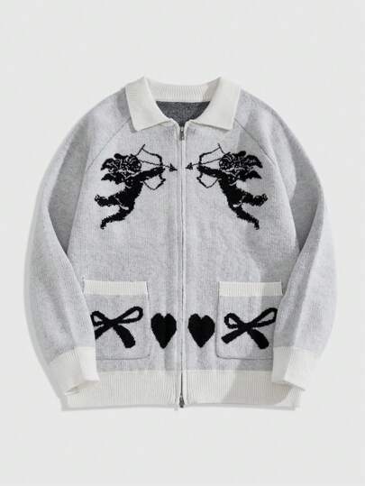 Street Life Men's Front Zip Long Sleeve Shirt With Pocket Detail, Minimalist Design