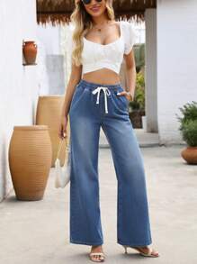 Breezaya Women's Casual Denim Jeans, Minimalist And Fashionable For Everyday Wear