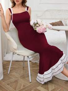 Snug Zone 优雅迷人的女士休闲家居服 - 酒紅色 - 查看 6