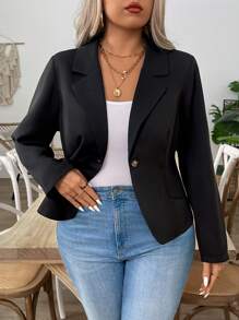 Rometta Eleganter hochwertigere Retro Sakko mit Kragen, Einreiher, Herbst/Winter