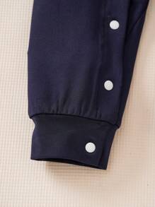 SHEIN 男宝宝时尚一周岁生日长袖连体衣