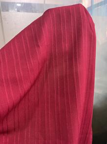 Swim Vcay 夏季服装 2025 女式纯色无袖迷你泳衣罩衫夏季 - 酒紅色 - 查看 6