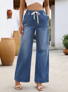 Breezaya Women's Casual Denim Jeans, Minimalist And Fashionable For Everyday Wear