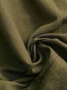 EMERY ROSE 大码女式度假短袖绿色连衣裙，早春夏季