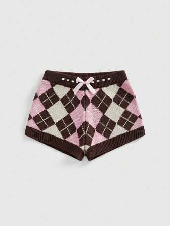 Kawaii Pantalones cortos de mujer con diseño escocés de cintura baja, en estilo dulce y retro gyaru himekaji de la era Y2K