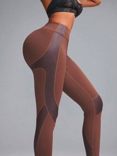 Innovista Buttery Soft Workout Sports Leggings Mixed Texture High Waisted V Waisted Butt Lifting Daily Athleisure Yoga HIIT Training Office To Gym High Stretch Tights Activewear Bottoms Fall Clothes Pocket Trousers Comfort Movement Functional Squat Proof Figure-Flattering Pants Cardio Outdoor Exercise UV Protection Sweat-Proof Healthy TT Viral IG Reel FYP INSTA OOTD Festival Fall New Style Women Contour Fit, Utilitarian Chic