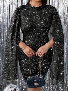 Celure Regular Women Plus Size Flowy Lightweight Fitted Dress