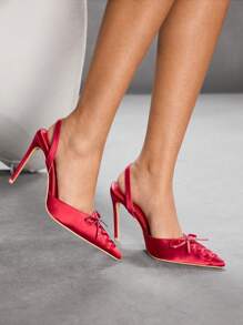 CUCCOO SZL Giày cao gót mũi nhọn họa tiết da báo gợi cảm thời trang Mules cho nữ - Màu Đỏ Sâu - Xem 4