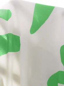 Slaydiva Plus Size Women's Loose Smock Dress, Multi-Layer Patchwork, Adjustable Knotted Shoulder Straps, Artistic Print, Mini Summer Dress For Vacation, Casual, Party