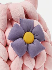 SHEIN MOD Túi đeo vai xếp ly họa tiết hoa 3D dễ thương cho ngày lễ tình nhân - Hồng - Xem 4