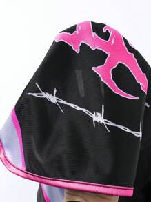 ROMWE MEN Prep Quần short thể thao nam, quần short đấm bốc, quần short bóng rổ, quần short mùa hè - Hồng - Xem 5