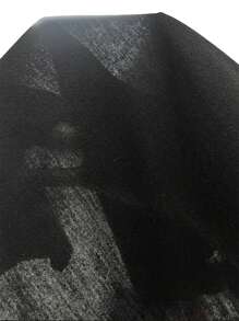 ROMWE MEN Goth Men Bat Print Tee For Halloween, School