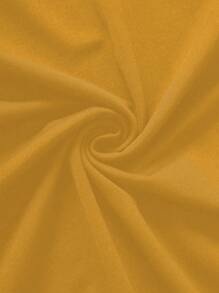 INAWLY Women's Solid Color Round Neck Twist Pleated Fitted Yellow Tank Top