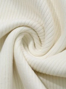 DAZY 男士休闲纯色套头衫，百搭秋季 - 杏色 - 查看 4