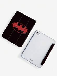 DC Women Core X SHEIN 蝙蝠图案平板电脑保护套兼容 iPad、平板电脑、带内置手写笔插槽的保护套、支持睡眠/唤醒功能 - 彩色 - 查看 3