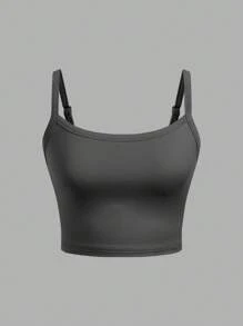 SHEIN Girlism 5pcs/Pack Tween Girls Fitted Casual Minimalist Versatile Adjustable Strap Camisole Multipacks