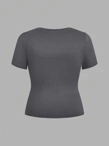 SHEIN EZwear 休闲修身多色大码 T 恤，多件装 - 彩色 - 查看 6