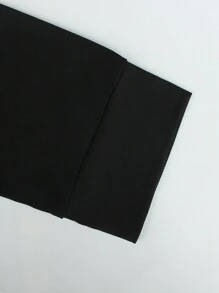 Manfinity Homme Men's Casual Contrast Color Patchwork Long Sleeve T-Shirt, Autumn - Black - View 5