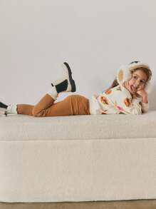 Maija Kids Maija Kids Sudadera informal holgada con cuello redondo y estampado para niñas jóvenes