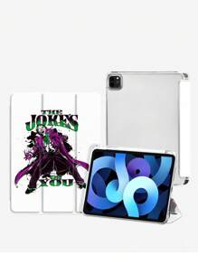 DC Women Core X SHEIN 卡通人物设计对开式保护套适用于 iPad、平板电脑、内置触控笔支架、睡眠/唤醒功能 - 彩色 - 查看 2
