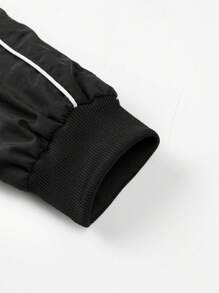 Manfinity Sport Corelite Men's Color Block Trim Casual Sports Jacket Sports Jacket - Black - View 5