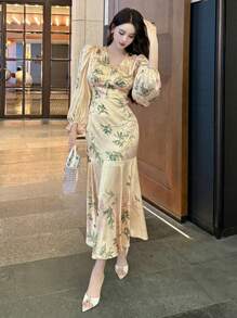 DAZY Women's Casual Midi Dress, Minimalist And Fashionable For Daily Wear