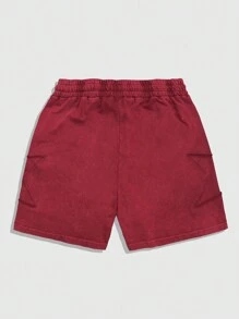 ROMWE MEN Street Life Pantaloncini casual da uomo con vita con coulisse e motivo a pentagramma, adatti per il ritorno a scuola