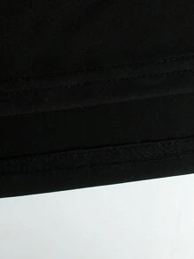 Manfinity Homme Men's Casual Contrast Color Patchwork Long Sleeve T-Shirt, Autumn - Black - View 7