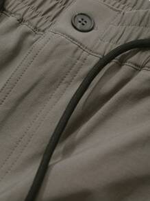 DAZY Men's Drawstring Waist All-Match Versatile Sweatpants - Grey - View 8