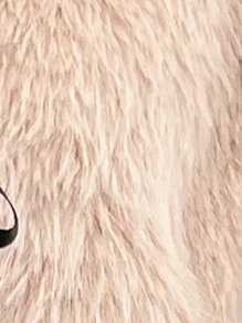 Firerie 女士优雅新年冬季外套，蝴蝶结前蓬松外套，冬季新款米色蓬松领保暖外套，女士冬季外套优雅、温暖、百搭、商务通勤、日常休闲、宽松翻领外套、返校节服装、人造毛皮纯色长袖蓬松夹克蓬松外套 - 杏色 - 查看 6