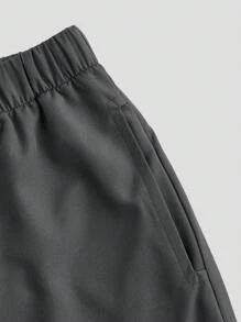 TaskEZ 制服套装：V 领短袖定制衬衫和抽绳直腿休闲裤、手术服套装 - 灰色 - 查看 8