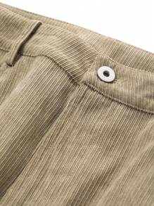 DAZY Pantalones casuales de pierna recta de unicolor para hombres