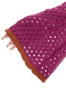 ROMWE Hippie Whimsgoth Retro Sun Embroidery Pullover Sweater - Multicolor - View 7