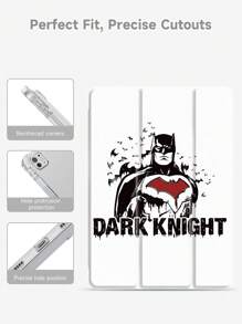 DC Women Core X SHEIN 卡通人物图案保护套适用于 iPad、平板电脑、保护套，支持睡眠/唤醒，内置触控笔支架 - 彩色 - 查看 5