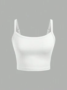 SHEIN Girlism 5pcs/Pack Tween Girls Fitted Casual Minimalist Versatile Adjustable Strap Camisole Multipacks