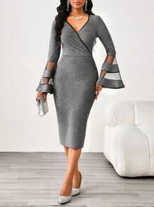 SHEIN Lady Lente, zomer, herfst en winter elegante kantoorfeest nieuwjaar damesjurken