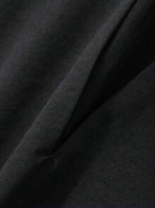 TrendSteals 女士无袖纯色连衣裙，秋冬季休闲装 - 黑色 - 查看 7