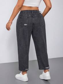 Jeanoix Plus High Waist Ripped Jeans