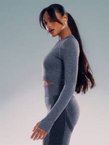 Musera Sport Long Sleeve Crew Neck Top , Padel, Tennis, Pickleball Gym Fitness