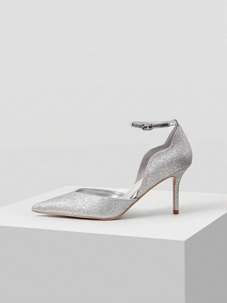 2024 NEW ANKLE STRAP HIGH HEEL PUMPS, POINT TOE SEXY VERSATILE DRESS SHOES, FOR VALENTINE'S DAY