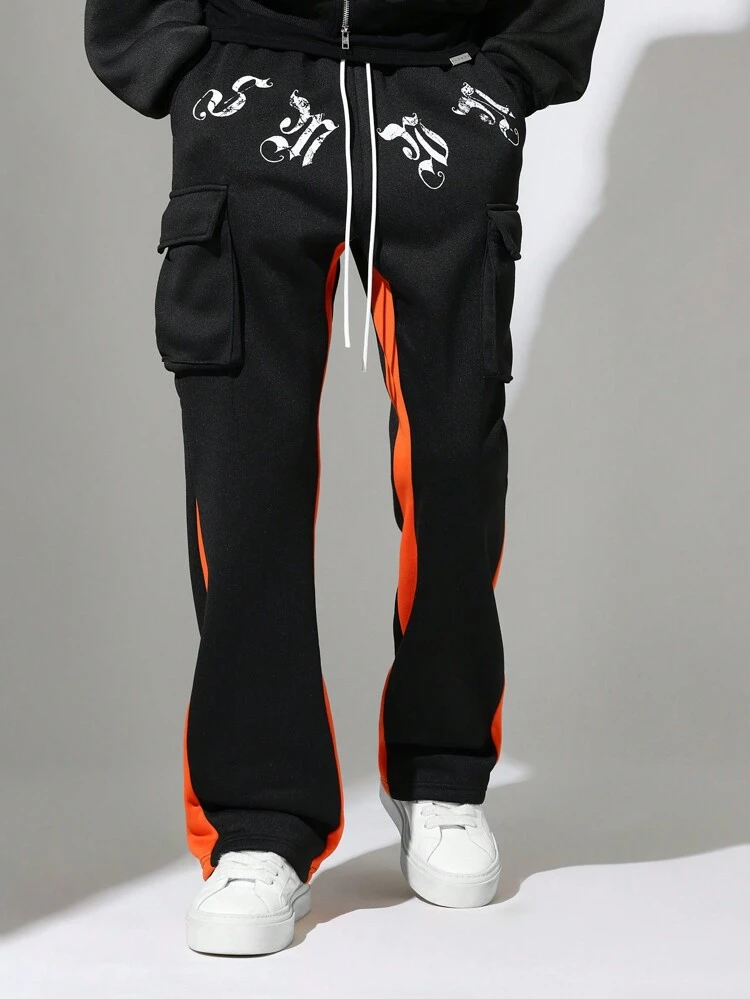 Streetwear Flare Fit Cargo Sweatpants