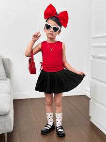 Maija Kids Maija Kids 年轻女孩休闲简约纯色圆领背心