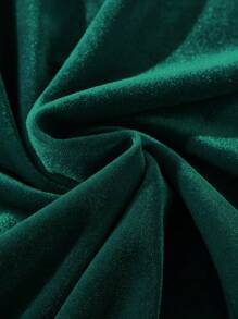 Manfinity AFTRDRK Men's Loose Letter Print Velvet Sweatshirt - Green - View 4