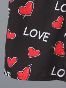 SHEIN Bộ đồ thường ngày cho bé trai 2 món: Áo phông in hình tay ngắn cài nút phía trước và quần short - Nhiều màu - Xem 5