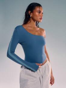 Musera Sport Figurbetontes Top mit einem Träger, Padel, Tennis, Pickleball Fitness-Studio