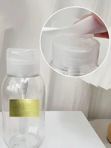 1 件装 200/300/500ml 美甲泵瓶可再填充便携式清洁水分配器喷雾瓶适用于卸甲/化妆旅行圣诞节节日礼物送家居浴室装饰夏季 - 無色 - 查看 5
